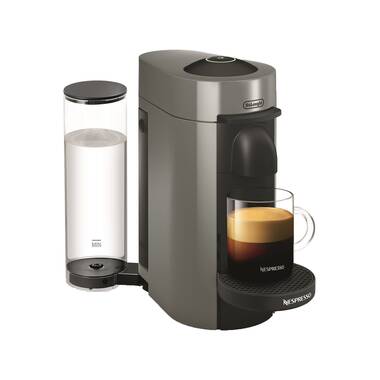 Nespresso vertuoplus matte black coffee maker outlet & espresso machine with aeroccino by breville